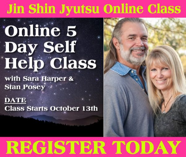Sara Harper & Stan Posey Online Jin Shin Jyutsu 5 Day Self Help Class Begins October 2020